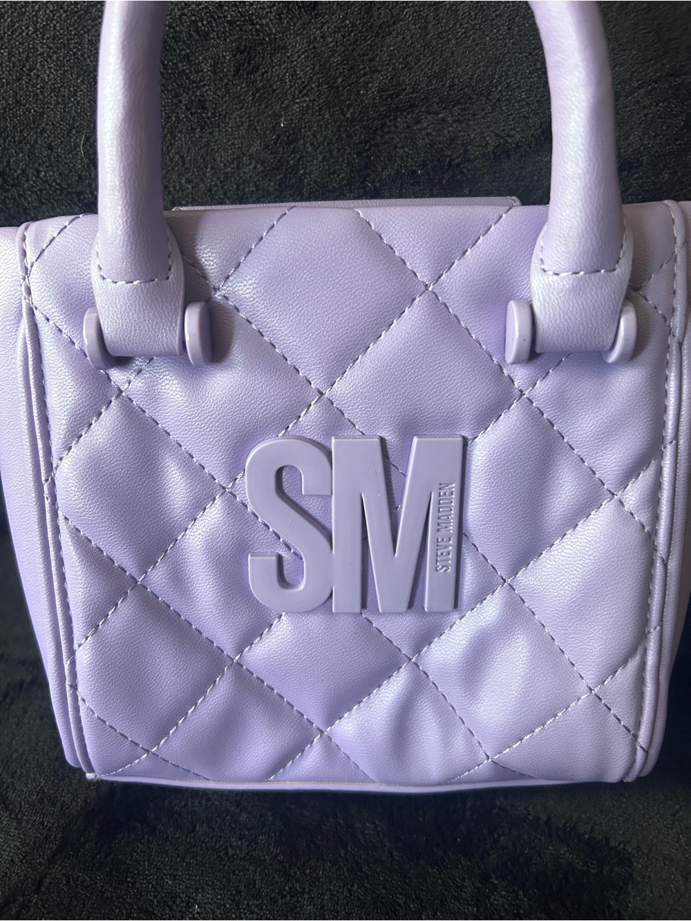Steve Madden Lavender Quilted Mini Crossbody - Picture 2 of 5